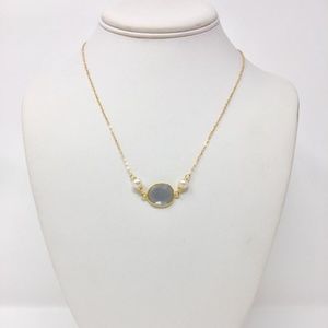 Bundle of 3 Agate & Pearl Necklaces